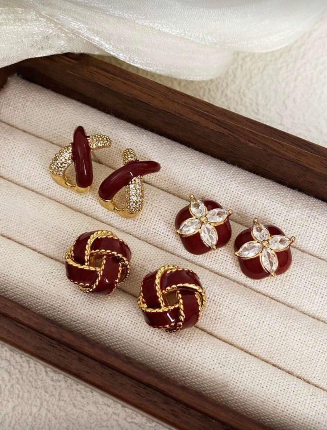 Elegant Woven Glass Fish Earrings