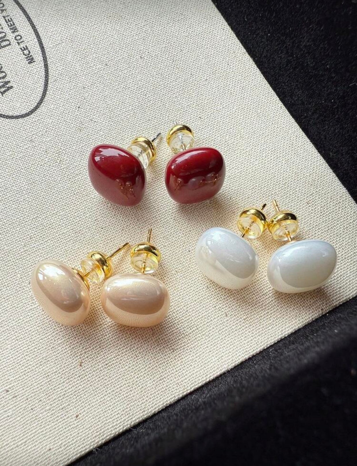 Elegant Vintage Round Faux Pearl Earrings