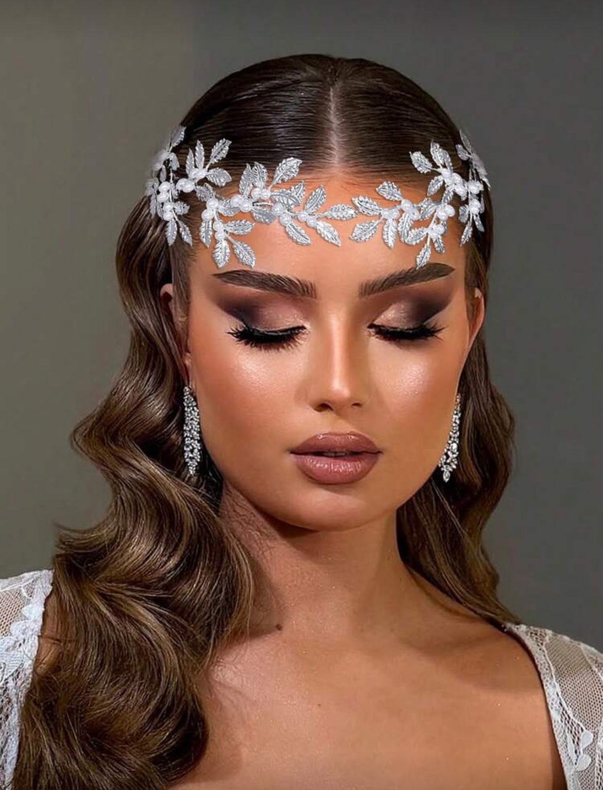 Bridal Rhinestone Encrusted Metal Headband