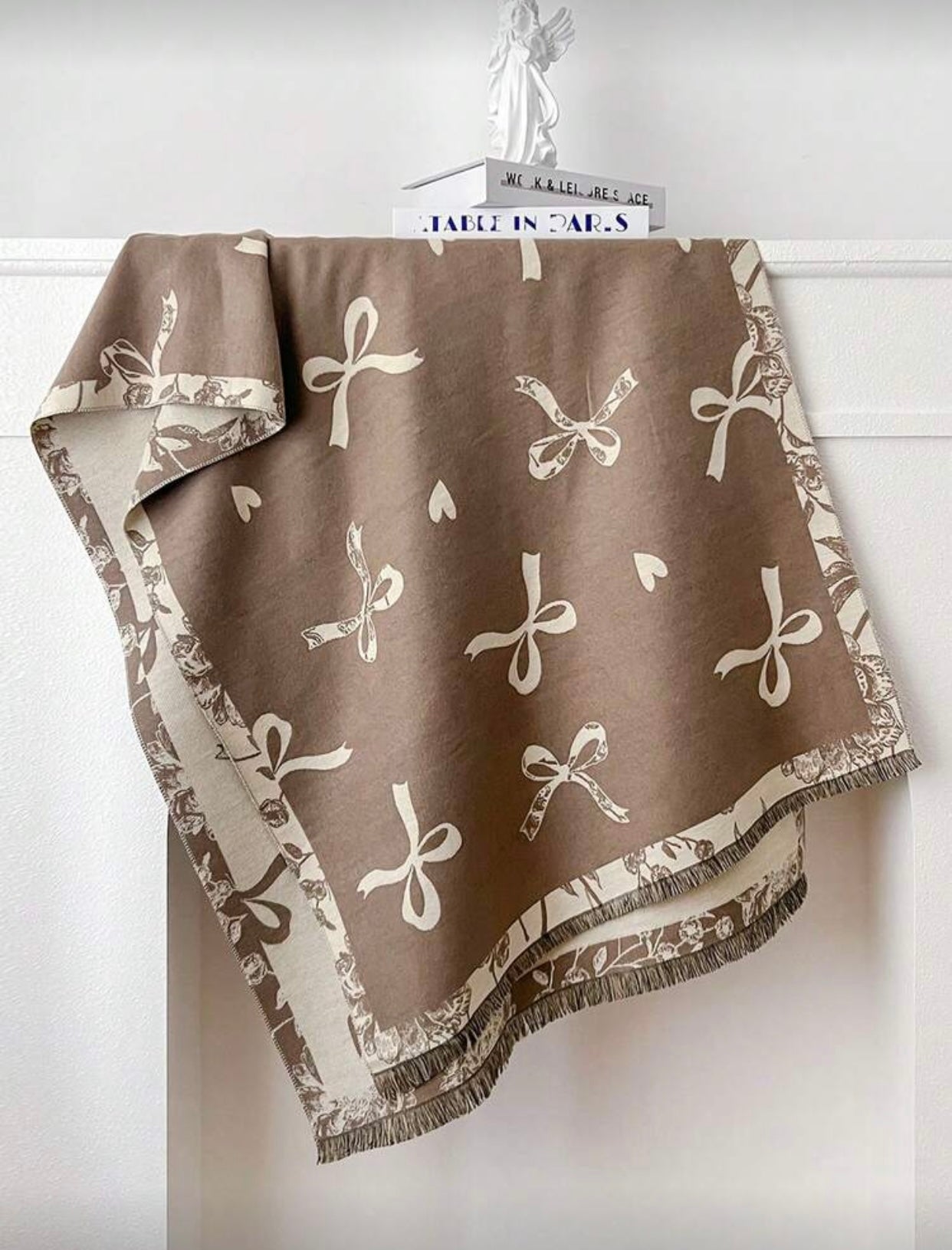 Elegant Soft Scarf with Bow Detail