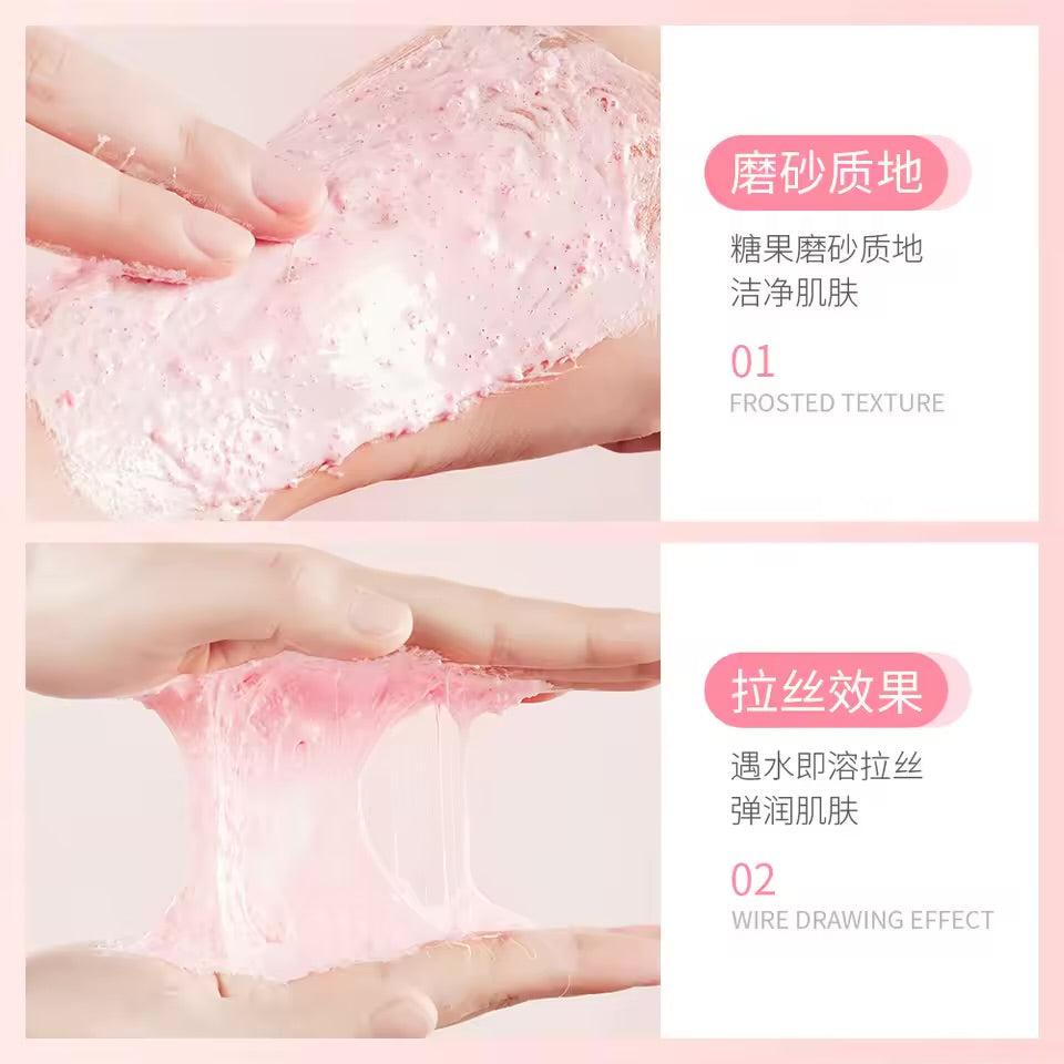 Peach body scrub