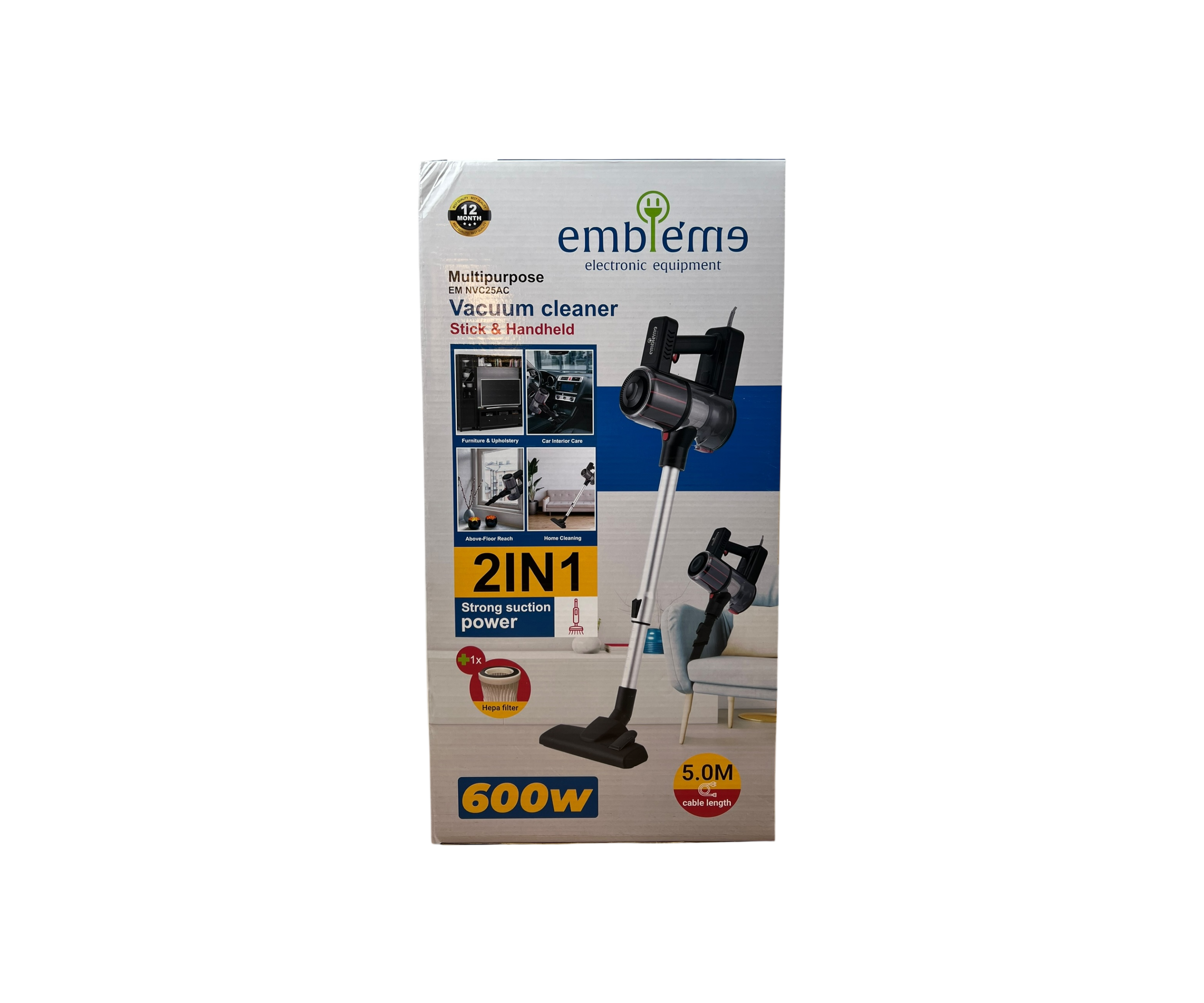 Emblem 2-in-1 Turbo Vacuum Cleaner