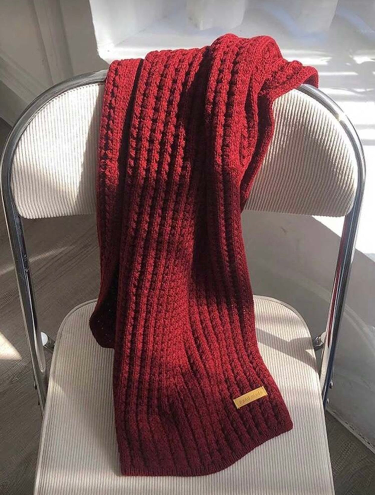 Men's Thick Knitted Warm Winter Scarf