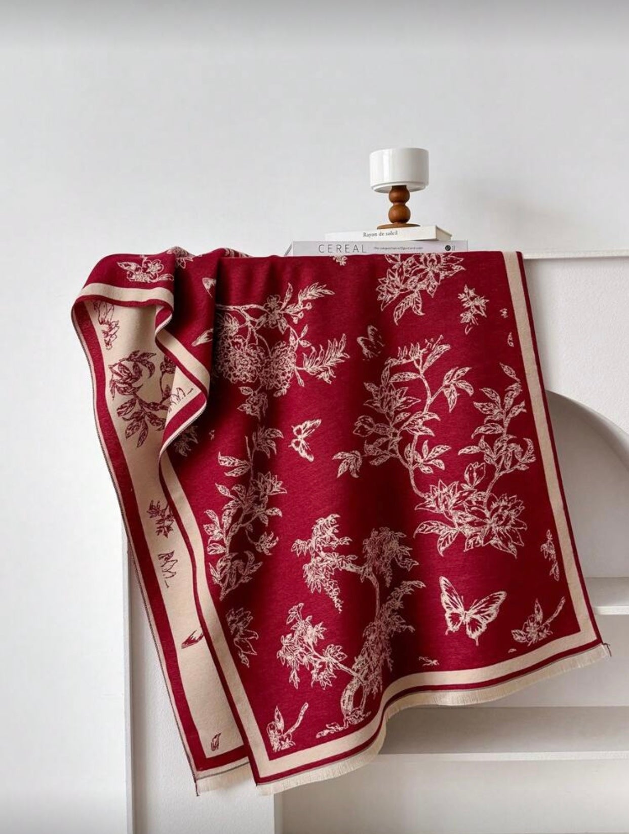 Soft Double Sided Faux Cashmere Shawl