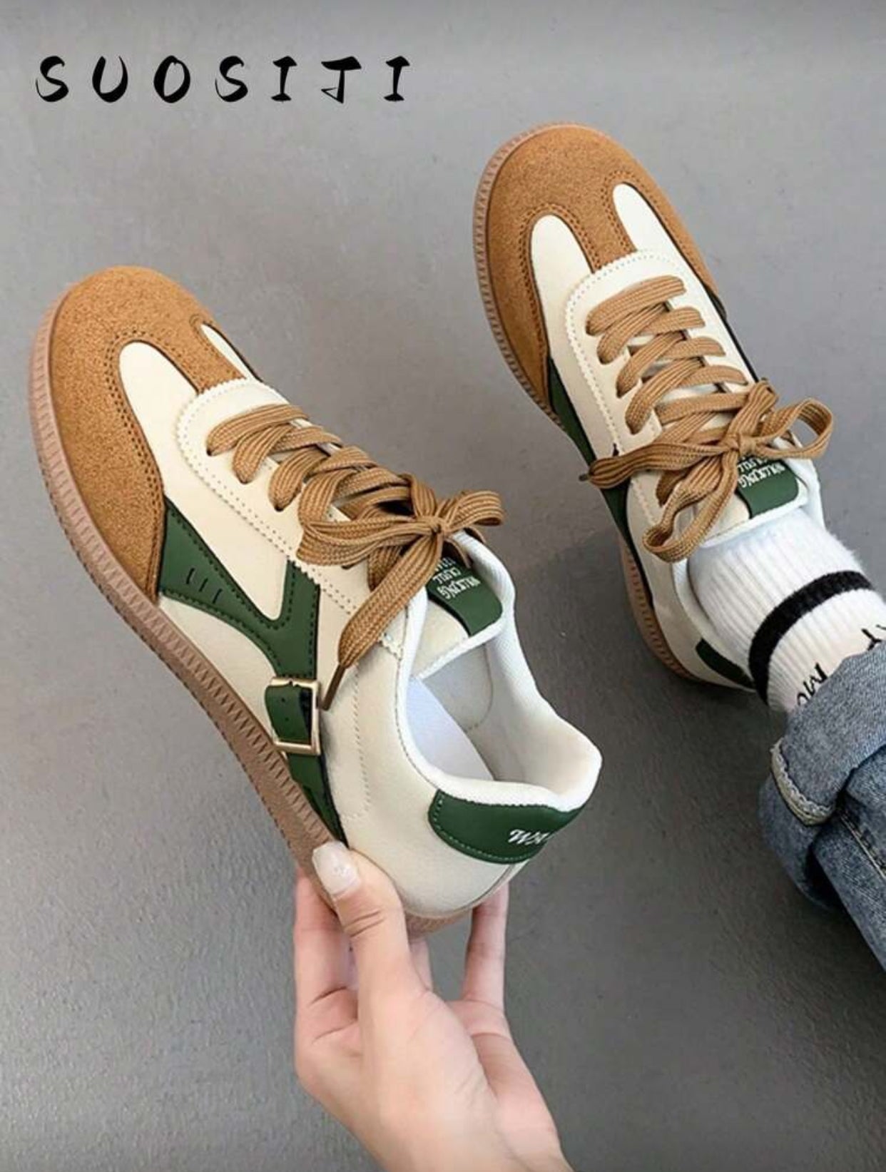 حذاء رياضي نسائي كاجوال ضد الانزلاق