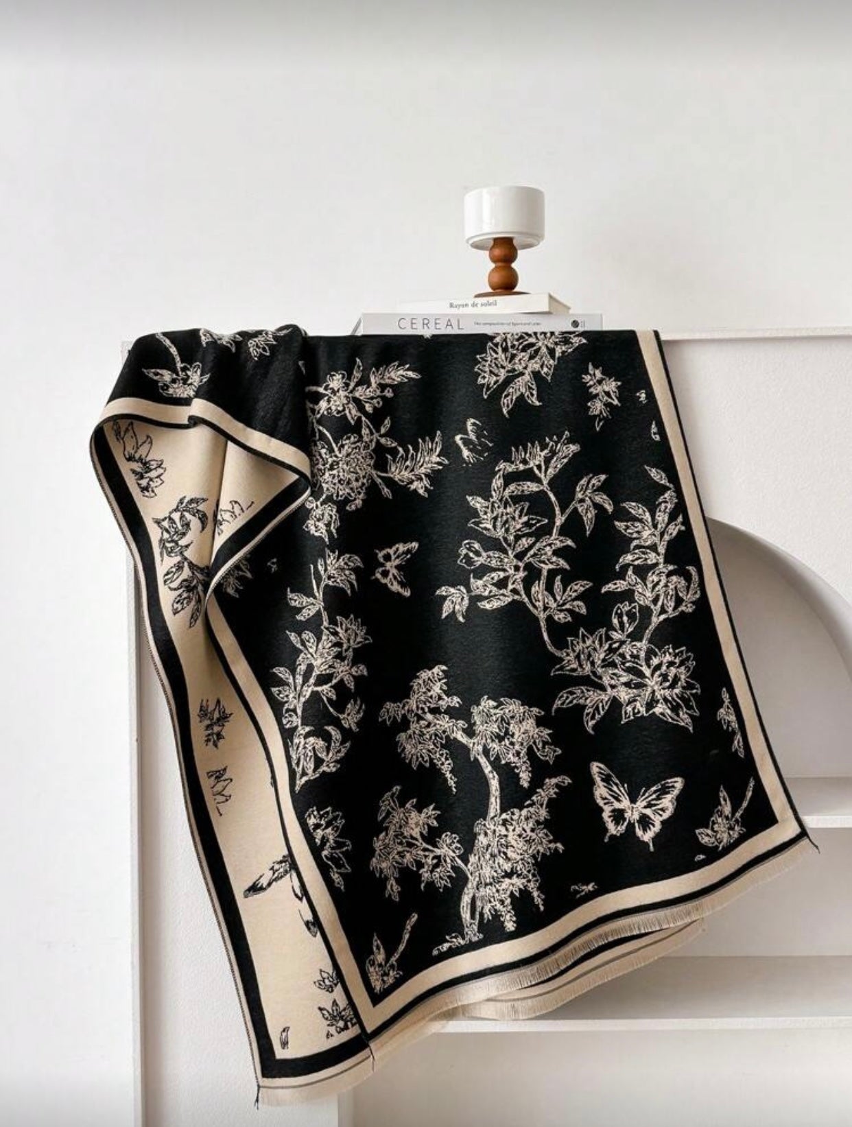 Soft Double Sided Faux Cashmere Shawl