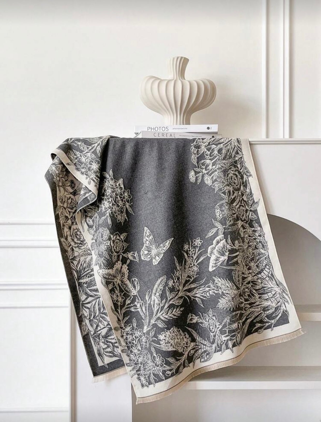 Soft Double Sided Faux Cashmere Shawl