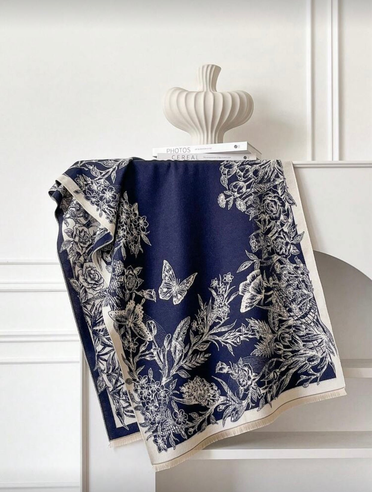 Soft Double Sided Faux Cashmere Shawl