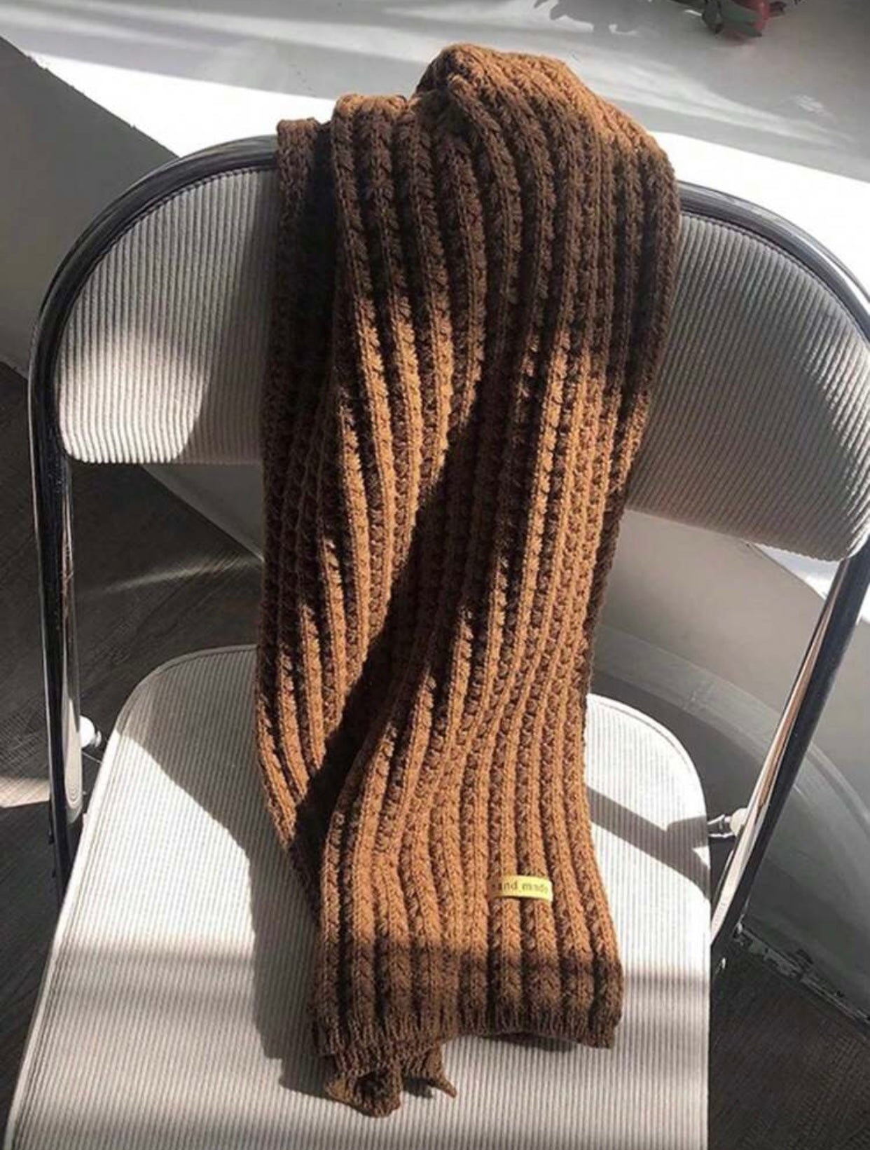 Men's Thick Knitted Warm Winter Scarf