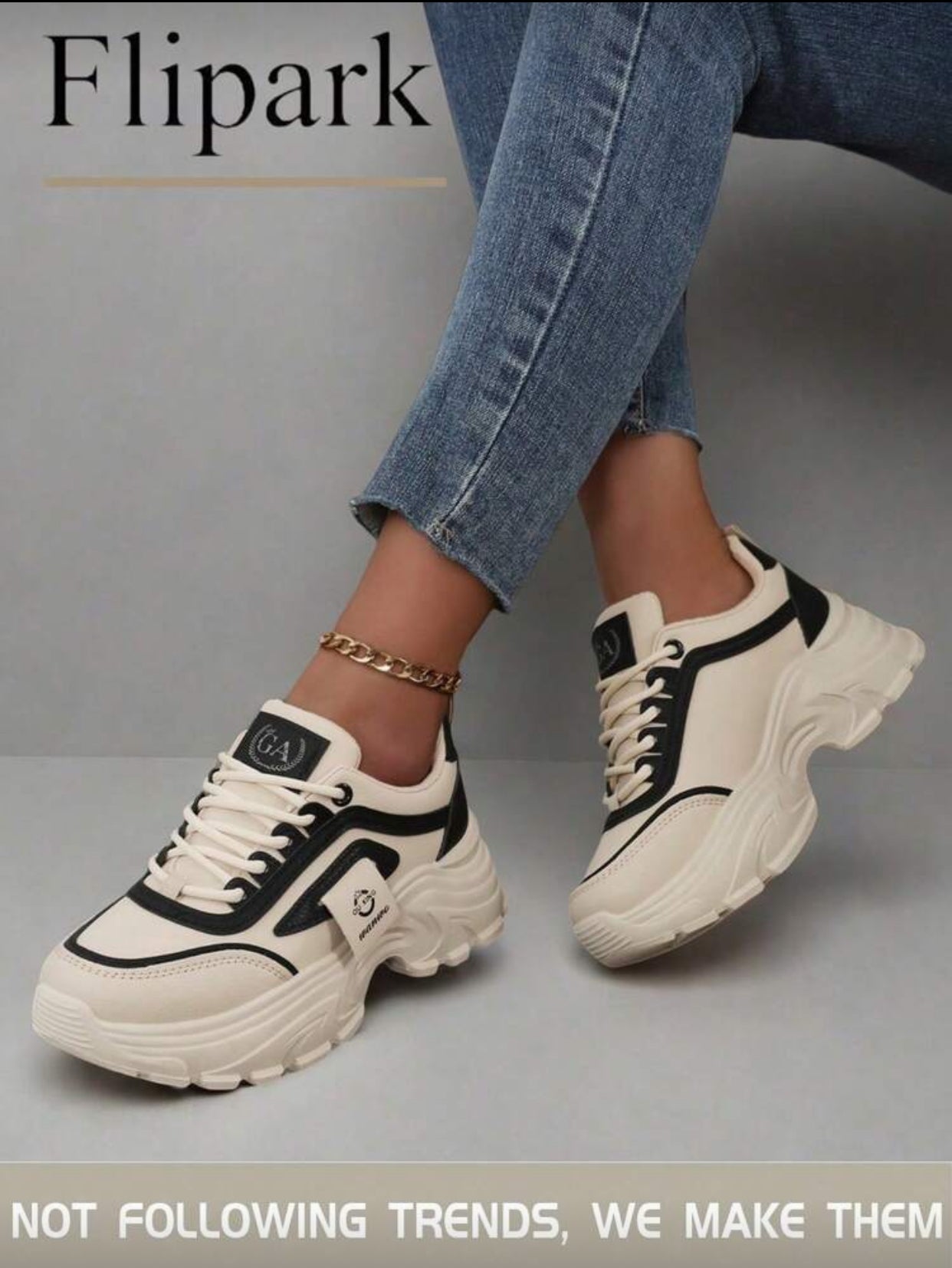 حذاء فيليبارك رياضي أبيض و اسود وخفيف وعصري للنساء