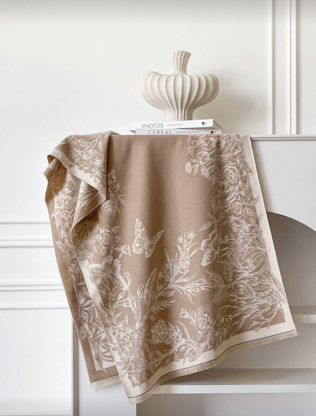 Soft Double Sided Faux Cashmere Shawl