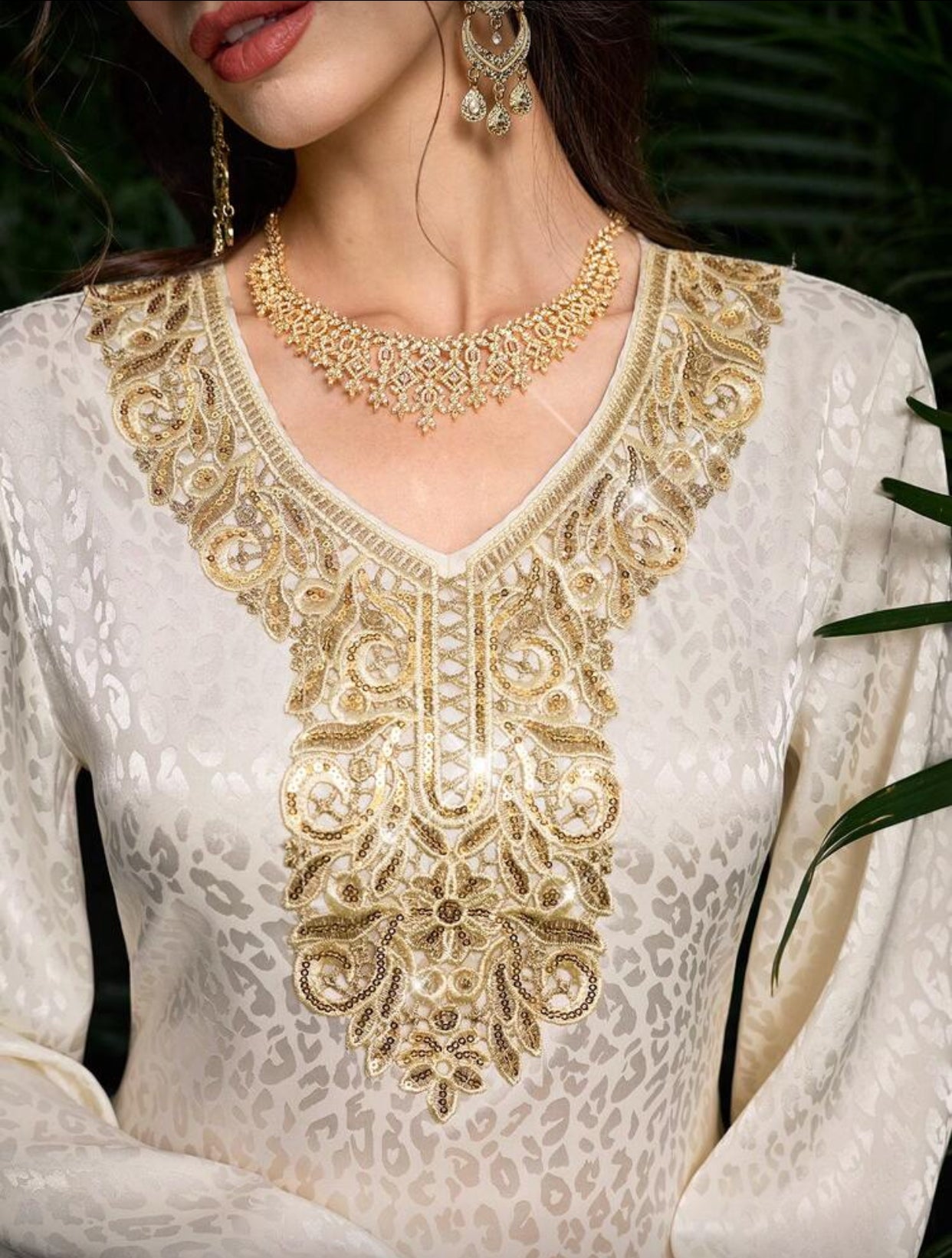 فستانێ نەجمە یێ رەمەزانێ ب نەخشێ گول