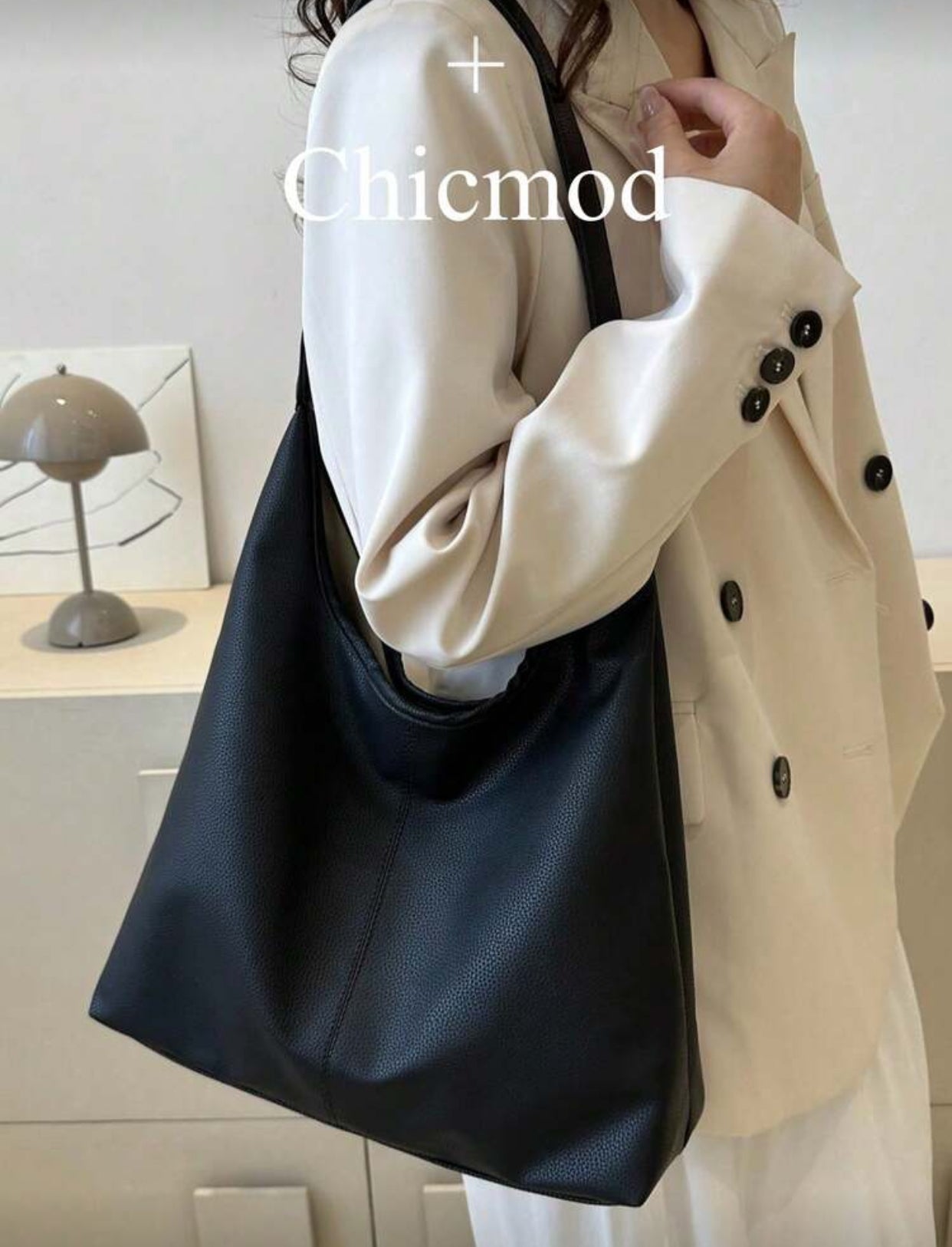 حقيبة كتف كاجوال كبيرة بإغلاق مغناطيسي