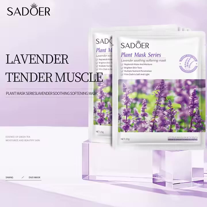 Lavender face mask