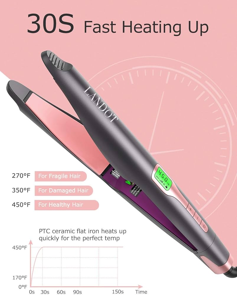 مكواة شعر LANDOT 2 في 1