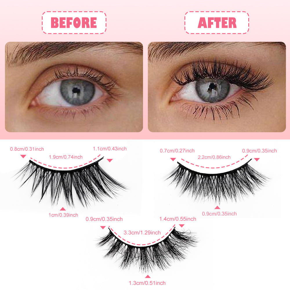 Laxe رموش Mix style