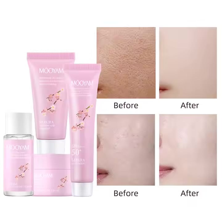 مجموعة سفر مويام ساكورا لتفتيح البشرة
