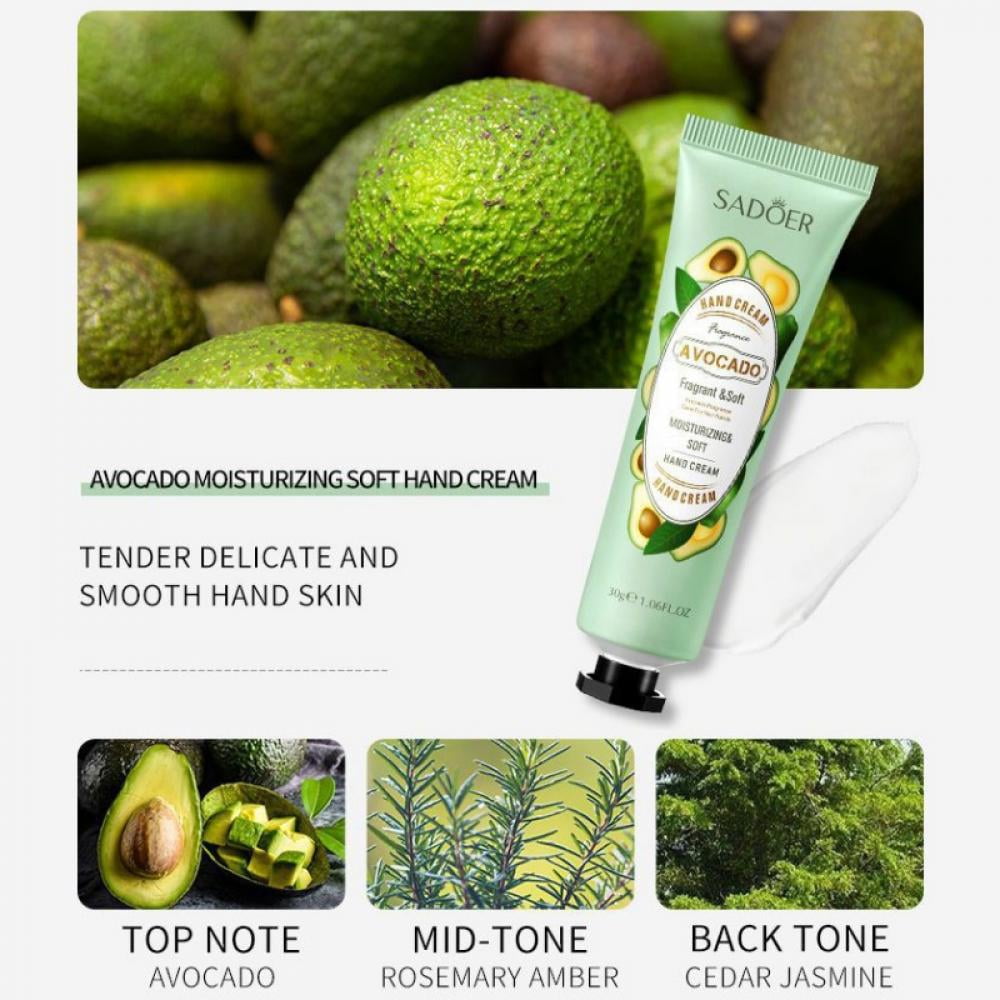 طقم كريم لليدين بالزهور والفواكه الملونة