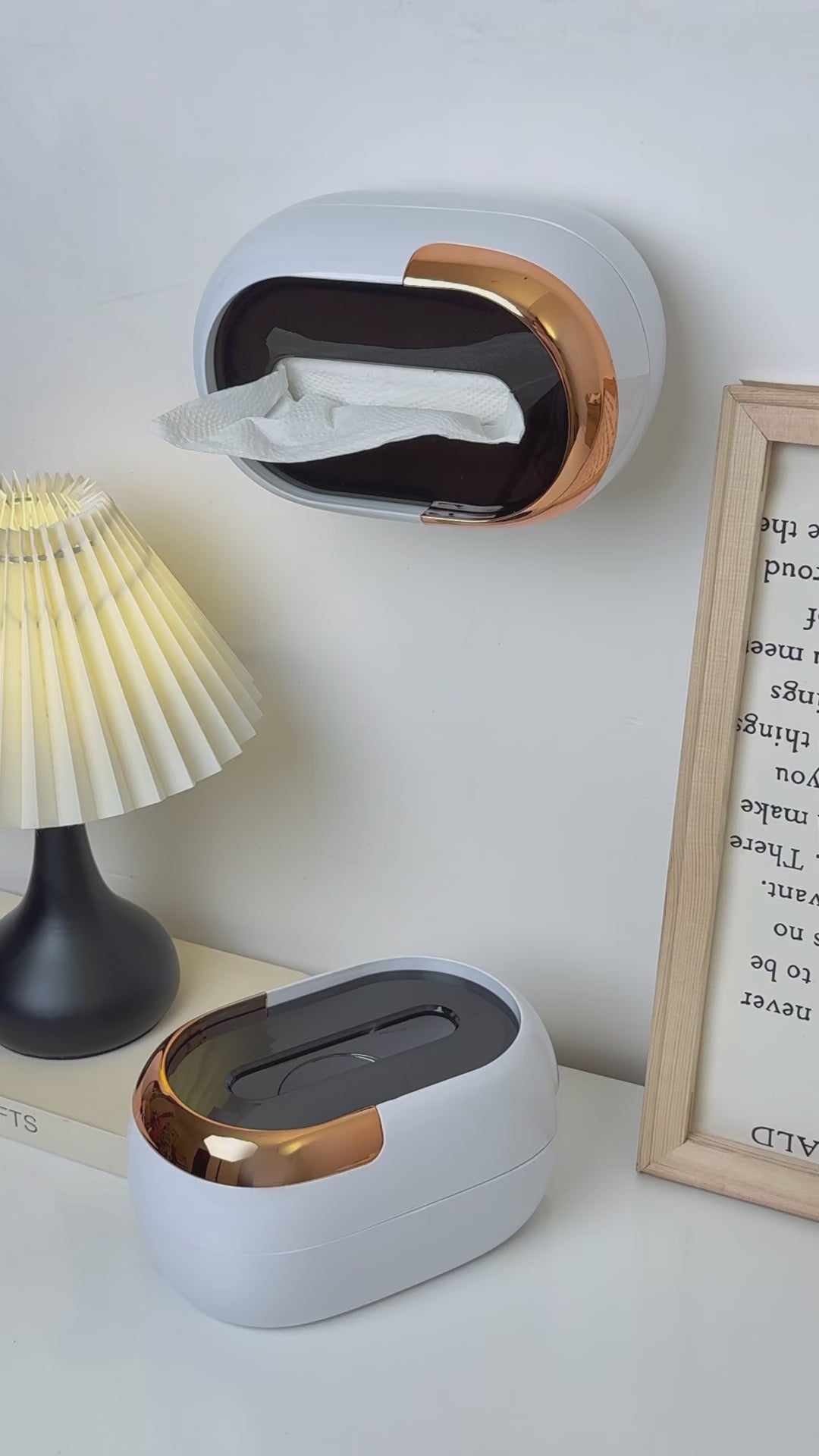 طقم علب مناديل جدارية بتصميم عصري